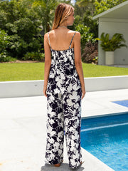 Floral Cami Tiered Top and Wide Leg Pants Set
